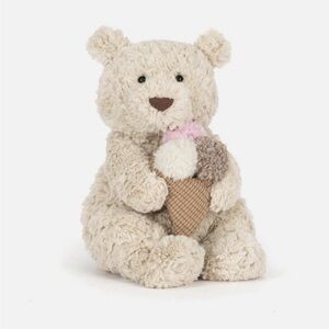 Jellycat Oatus Bear w/ Ice Cream NYC Exclusive NWT! Rare and HTF!